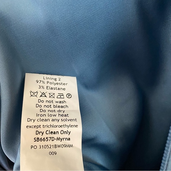 House of CB Myrna Aegean Corset midi Dress in blue NWOT $269 size XL - Picture 5 of 14